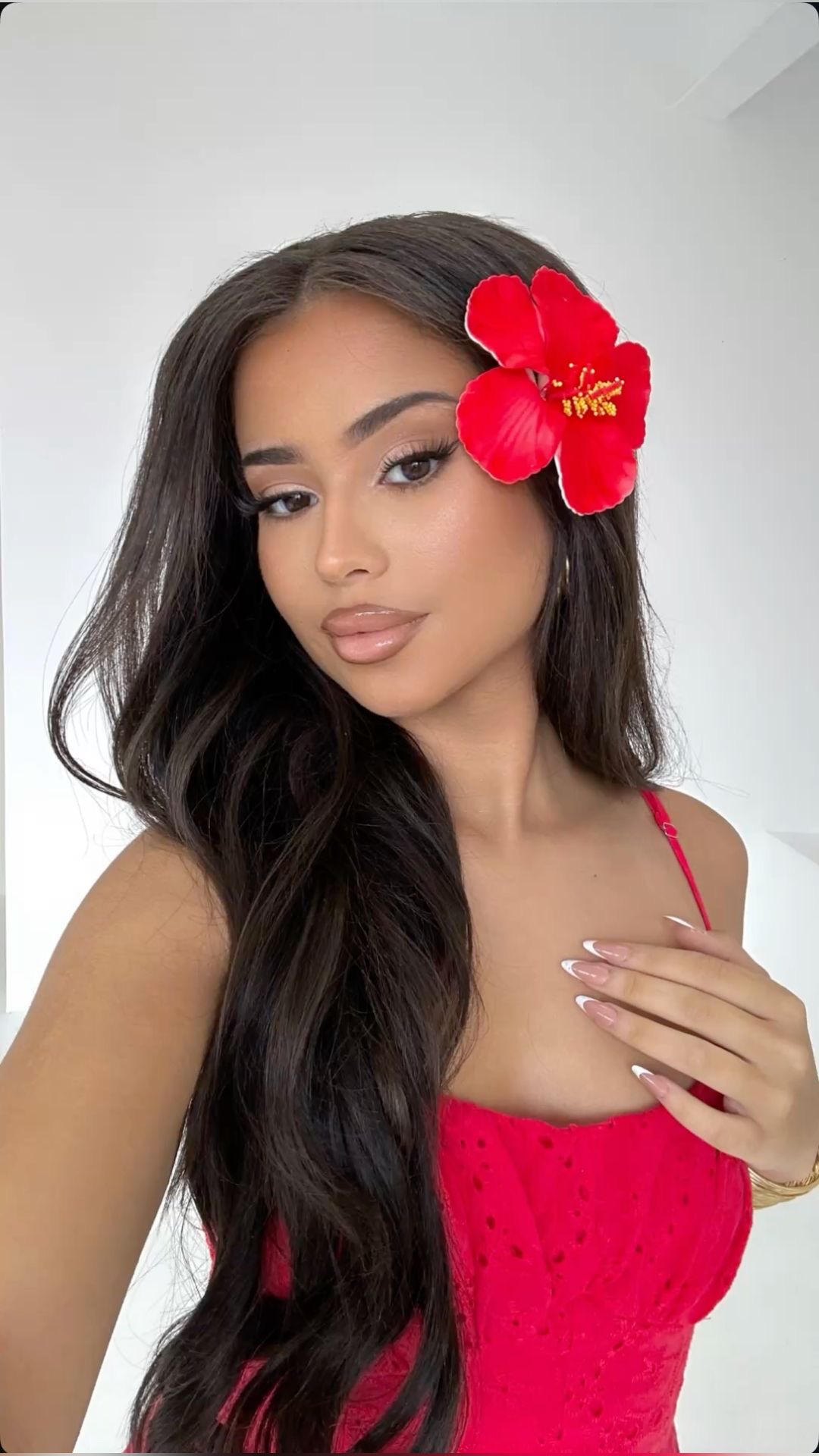 🌸Orchid @ hibiscus flower 🌺
